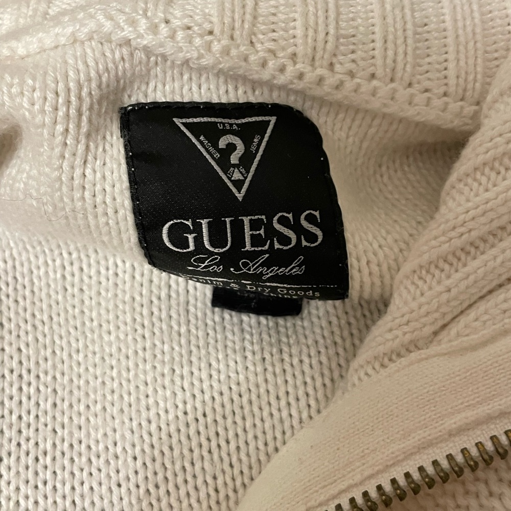 Vintage Guess Zip-up Sweater - Picture 4 of 4